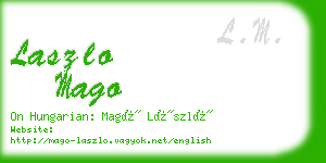 laszlo mago business card